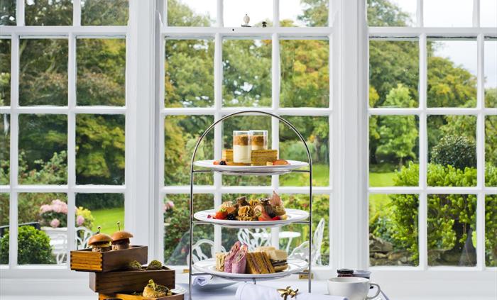 Afternoon Tea at the royal former home of Lord Snowdon, Plas Dinas Country House, Gwynedd
